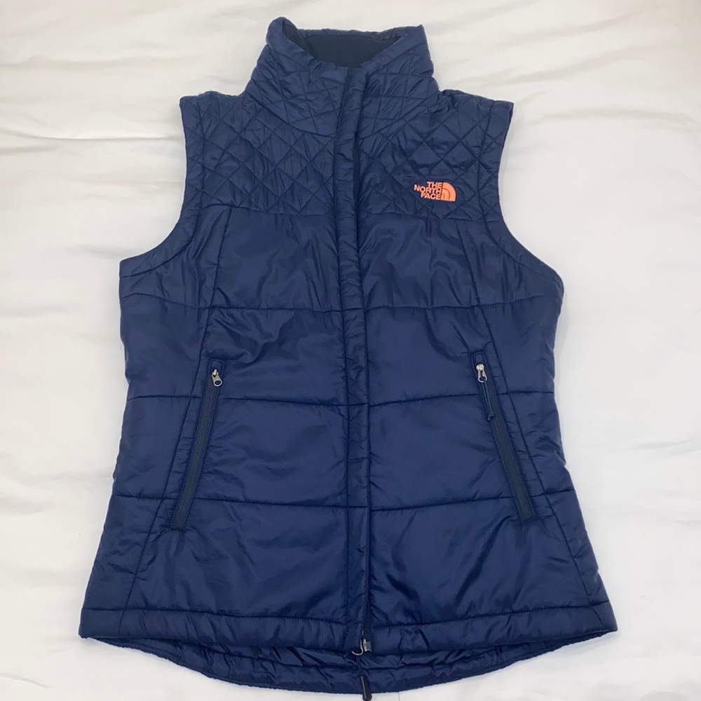 Women’s Navy North Face Puffer Vest